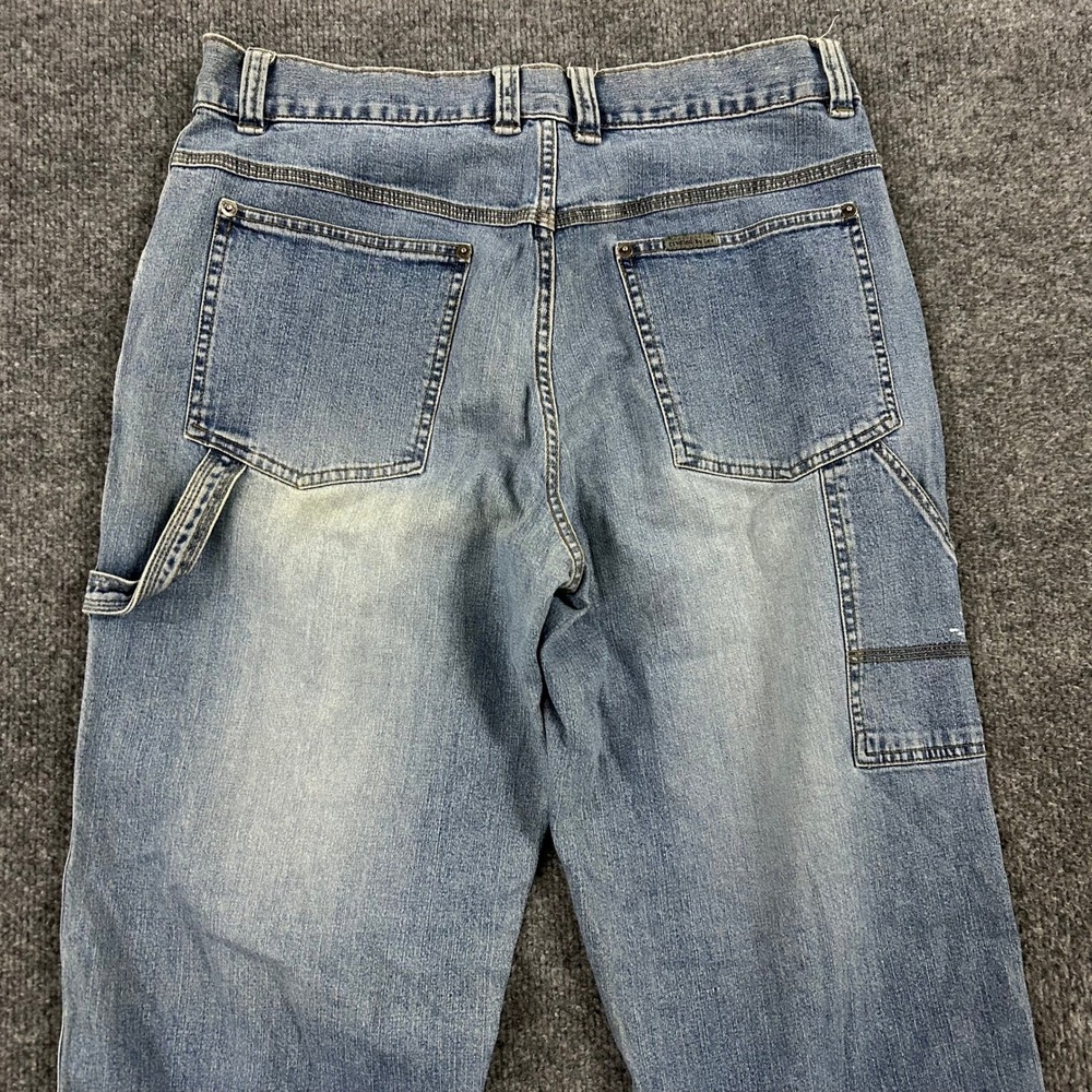 Revolt Carpenter Jeans Mens Size 32 Light Wash Relaxed Fit Utility Denim 90s